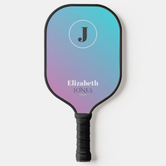 Minimalistisches Design in Pastellfarben Pickleball Schläger (Vorderseite)