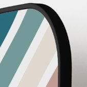 Minimalistisches Design in Pastellfarben Pickleball Schläger (Linke Seite)