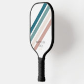 Minimalistisches Design in Pastellfarben Pickleball Schläger (Links)