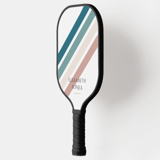 Minimalistisches Design in Pastellfarben Pickleball Schläger (Links)