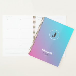 Minimalistisches Design in Pastellfarben Planer