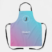 Minimalistisches Design in Pastellfarben Schürze (Vorderseite)