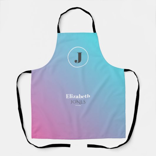 Minimalistisches Design in Pastellfarben Schürze (Vorderseite)