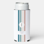 Minimalistisches Design in Pastellfarben Selters Dosenkühler (Seltzer Rückseite)