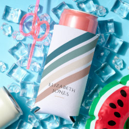 Minimalistisches Design in Pastellfarben Selters Dosenkühler