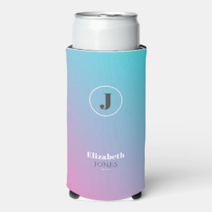 Minimalistisches Design in Pastellfarben Selters Dosenkühler