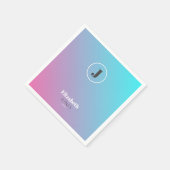 Minimalistisches Design in Pastellfarben Serviette (Ecke)