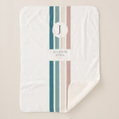 Minimalistisches Design in Pastellfarben Sherpadecke (Vorderseite)