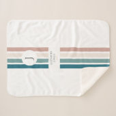 Minimalistisches Design in Pastellfarben Sherpadecke (Vorderseite (Horizontal))