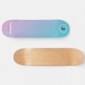 Minimalistisches Design in Pastellfarben Skateboard (Horizontal)