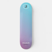 Minimalistisches Design in Pastellfarben Skateboard (Vorderseite)