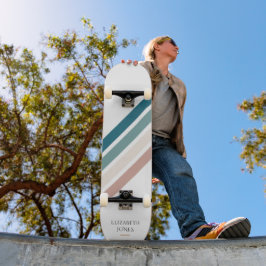 Minimalistisches Design in Pastellfarben Skateboard