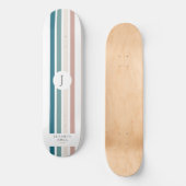 Minimalistisches Design in Pastellfarben Skateboard (Vorderseite)