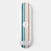 Minimalistisches Design in Pastellfarben Skateboard (Vorderseite)