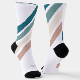 Minimalistisches Design in Pastellfarben Socken