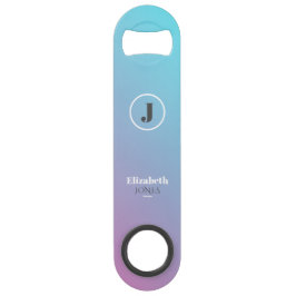 Minimalistisches Design in Pastellfarben Speed Flaschenöffner