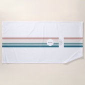 Minimalistisches Design in Pastellfarben Strandtuch (Vorderseite)