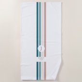 Minimalistisches Design in Pastellfarben Strandtuch (Vorderseite)