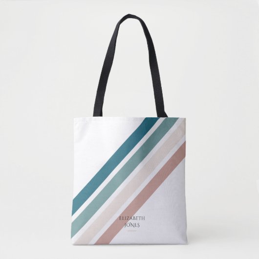 Minimalistisches Design in Pastellfarben Tasche (Vorderseite)