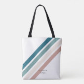Minimalistisches Design in Pastellfarben Tasche (Rückseite)