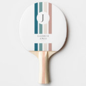 Minimalistisches Design in Pastellfarben Tischtennis Schläger (Vorderseite)