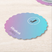 Minimalistisches Design in Pastellfarben Untersetzer (angewinkelt)