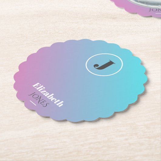 Minimalistisches Design in Pastellfarben Untersetzer (angewinkelt)