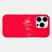Minimalistisches Design in Rot Case-Mate iPhone Hülle (Rückseite (Horizontal))