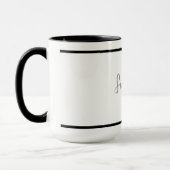 Minimalistisches Design - individuell einstellbar Tasse (Links)