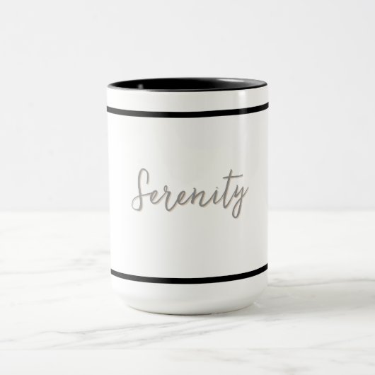 Minimalistisches Design - individuell einstellbar Tasse (Zentrum)