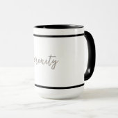 Minimalistisches Design - individuell einstellbar Tasse (VorderseiteRechts)