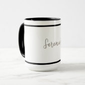 Minimalistisches Design - individuell einstellbar Tasse (Vorderseite Links)