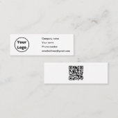 Minimalistisches Design mit benutzerdefiniertem Lo Mini Visitenkarte (Vorne/Hinten)
