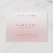 Minimalistisches Design Modernes, einfaches und el Visitenkarte (Rückseite)