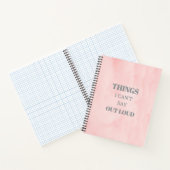Minimalistisches Design Pink-Notebook Notizblock (Innenseite)