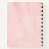 Minimalistisches Design Pink-Notebook Notizblock (Rückseite)