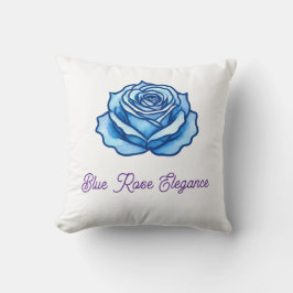 Minimalistisches Design Romantische Blaue Rose Blu Kissen