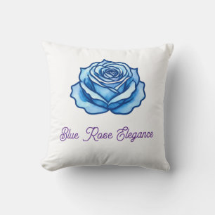 Minimalistisches Design Romantische Blaue Rose Blu Kissen