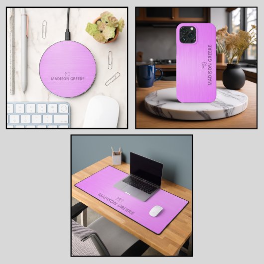 Minimalistisches Design rosa Monogramm Case-Mate iPhone Hülle