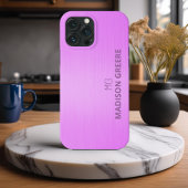 Minimalistisches Design rosa Monogramm Case-Mate iPhone Hülle