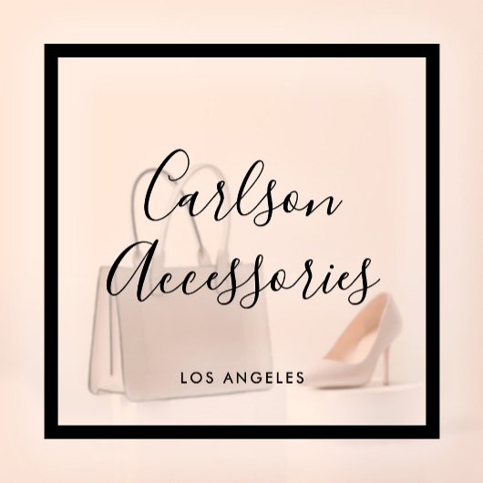 Minimalistisches Design-Skript schwarz transparent Fensteraufkleber