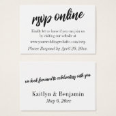 Minimalistisches Design, UAWG Online-Hochzeitsszen (Vorne & Hinten)