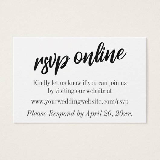 Minimalistisches Design, UAWG Online-Hochzeitsszen (Vorderseite)