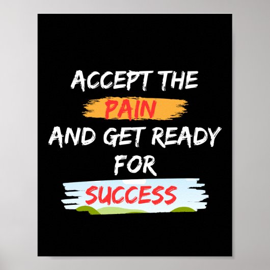 Minimalistisches Design und starkes Typografie-Pos Poster (Vorne)