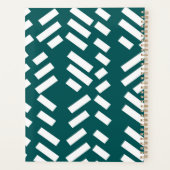 Minimalistisches Diagonal-Streifen-Muster, Monogra Planer (Rückseite)