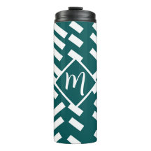 Minimalistisches Diagonal-Streifen-Muster, Monogra