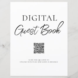 Minimalistisches digitales Gästebuch QR-Codezeiche