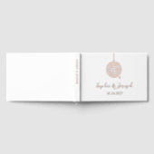 Minimalistisches Diskothek-Ball | Echte Gold Foil  Gästebuch (Voll)