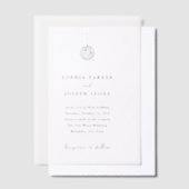 Minimalistisches Diskothek-Ball | Hochzeitstranspa Pergament Einladungen (Versetzt)