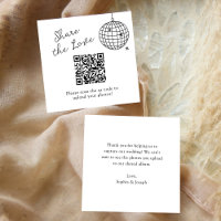 Minimalistisches Diskothek-Ball | QR-Code Freigabe